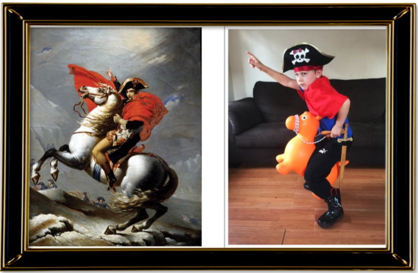 Napoleon Crossing the Alps by Jacques-Louis David 1805 (Year 3)