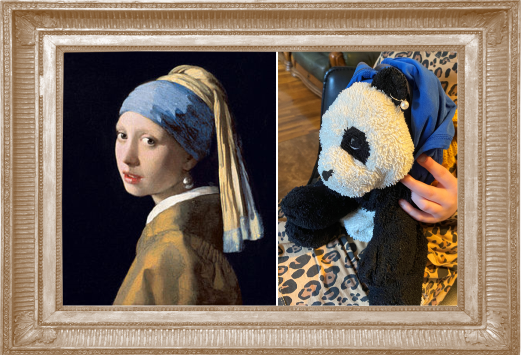 Girl With A Pearl Earring by Johannes Vermeer 1665 (Year 4)